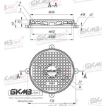 Люк чугунный сверхтяжелый СТ (Е600)-4-5-65